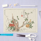 Antiek Japans Bloem voor Decoupage of Gifts Tissuepapier (Craft)