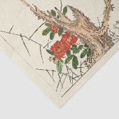 Antiek Japans Bloem voor Decoupage of Gifts Tissuepapier (Detail)