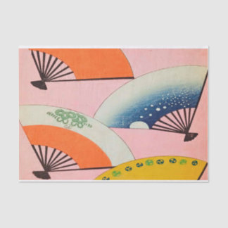 Antiek Japans Fans - Tissue Paper voor Crafting Tissuepapier