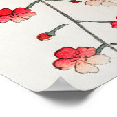 Antiek Japans Sakura Cherry Blossom Woodblock Poster (Hoek)