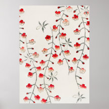 Antiek Japans Sakura Cherry Blossom Woodblock