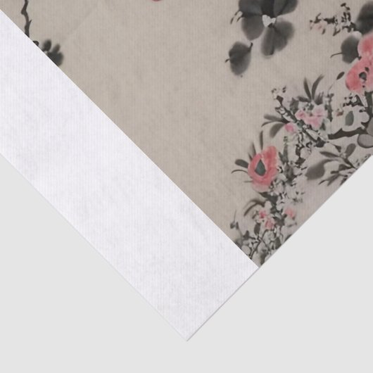 Antiek Japans tissuepapier (Detail)