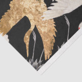 Antiek Japans Vogelkunstwerk Tissuepapier (Detail)