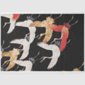 Antiek Japans Vogelkunstwerk Tissuepapier (Voorkant)