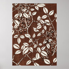 Antiek Japans Woodblock Bamboo Print