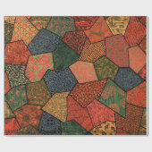 ANTIEK JAPANSE BLOEMEN, BLADEREN ,GEOMETRISCHE BLO CADEAUPAPIER (Vlak)