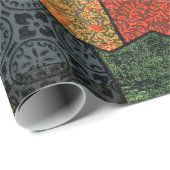 ANTIEK JAPANSE BLOEMEN, BLADEREN ,GEOMETRISCHE BLO CADEAUPAPIER (Rol Hoek)