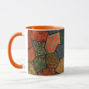 ANTIEK JAPANSE BLOEMEN, BLADEREN ,GEOMETRISCHE BLO MOK
