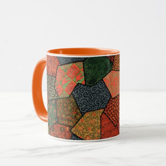 ANTIEK JAPANSE BLOEMEN, BLADEREN ,GEOMETRISCHE BLO MOK (Voorkant links)