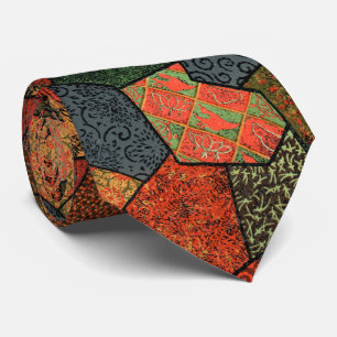 ANTIEK JAPANSE BLOEMEN, BLADEREN ,GEOMETRISCHE BLO STROPDAS