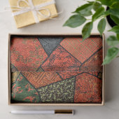 ANTIEK JAPANSE BLOEMEN, BLADEREN ,GEOMETRISCHE BLO TISSUEPAPIER (Geschenk)