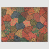 ANTIEK JAPANSE BLOEMEN, BLADEREN ,GEOMETRISCHE BLO TISSUEPAPIER (Voorkant)