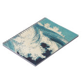 Antiek Japanse Blue Waves Ocean Print Notitieboek (Linkerzijde)