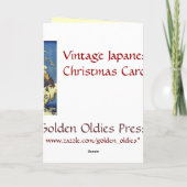 Antiek Japanse kerst Kaarten (Achterkant)