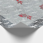 ANTIEK JAPANSE VIS PRINT Wrapping Paper Cadeaupapier (Hoek)