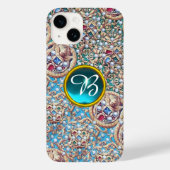 ANTIEK JEWELS, GEMSTONES, PEARLS, ANGELS MONOGRAM Case-Mate iPhone CASE (Achterkant)