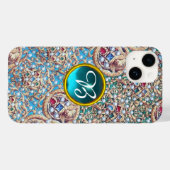 ANTIEK JEWELS, GEMSTONES, PEARLS, ANGELS MONOGRAM Case-Mate iPhone CASE (Achterkant (horizontaal))