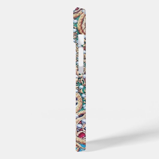 ANTIEK JEWELS, GEMSTONES, PEARLS, ANGELS MONOGRAM Case-Mate iPhone CASE (Achterkant / Links)