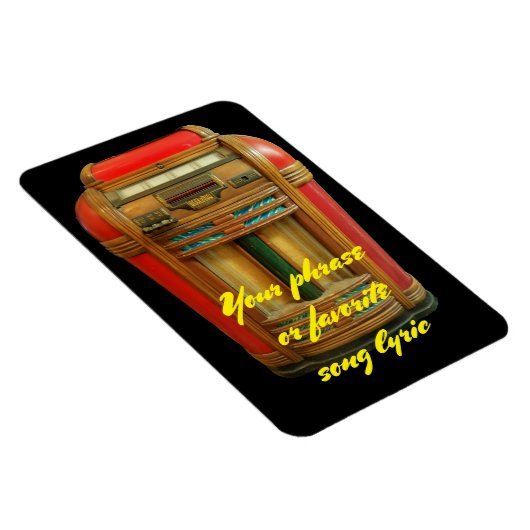 Antiek Jukebox en je zin Magneet (Rechterzijde)