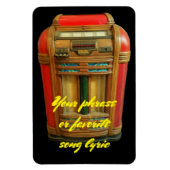 Antiek Jukebox en je zin Magneet (Verticaal)
