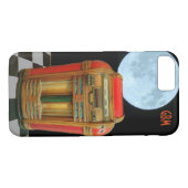 Antiek jukebox met volle maan Case-Mate iPhone case (Achterkant (Horizontaal))