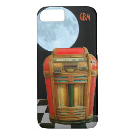 Antiek jukebox met volle maan Case-Mate iPhone case