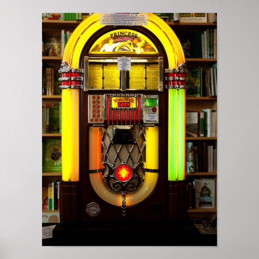 Antiek Jukebox Poster (Voorkant)