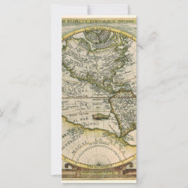 Antiek kaart, 1596, Amerika Sive Novus Orbis