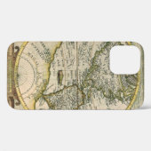 Antiek kaart, 1596, Amerika Sive Novus Orbis Case-Mate iPhone Case (Achterkant (horizontaal))
