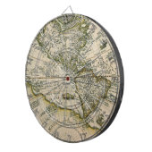 Antiek kaart, 1596, Amerika Sive Novus Orbis Dartbord (Voorkant Rechts)