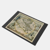 Antiek kaart, 1596, Amerika Sive Novus Orbis Deurmat (Schuin)