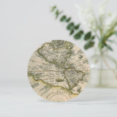 Antiek kaart, 1596, Amerika Sive Novus Orbis Kaart (Staand voorkant)