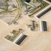 Antiek kaart, 1596, Amerika Sive Novus Orbis Legpuzzel (Zijkant)