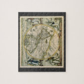 Antiek kaart, 1596, Amerika Sive Novus Orbis Legpuzzel (Verticaal)