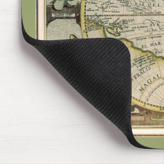 Antiek kaart, 1596, Amerika Sive Novus Orbis Muismat (Hoek)