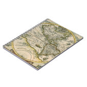 Antiek kaart, 1596, Amerika Sive Novus Orbis Notitieboek (Linkerzijde)