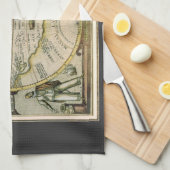 Antiek kaart, 1596, Amerika Sive Novus Orbis Theedoek (Quarter Fold)