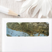 Antiek Kaart Aerial Uitzicht City of Seattle Washi Etiket (Insitu)