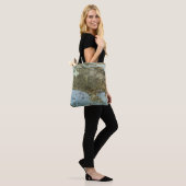 Antiek Kaart Aerial Uitzicht City of Seattle Washi Tote Bag (Op model)
