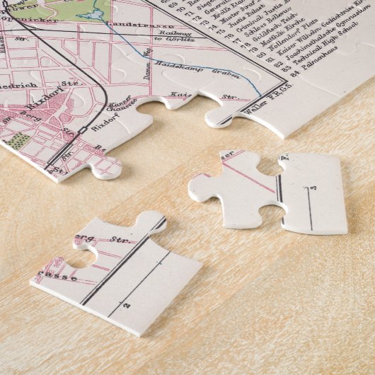 Antiek kaart Berlijn en Environs Legpuzzel (Zijkant)