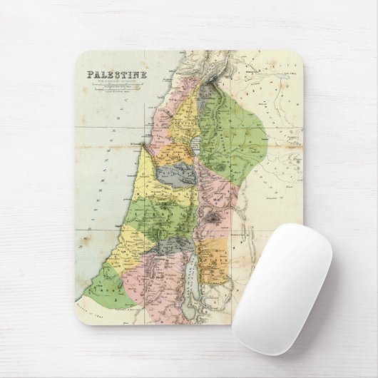 Antiek kaart - Biblical Palestine Muismat (Met muis)