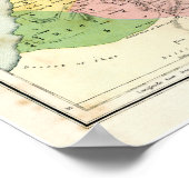 Antiek kaart - Biblical Palestine Poster (Hoek)