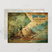 Antiek kaart - Briefkaart (Voorkant / Achterkant)