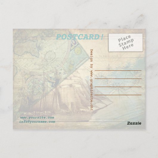 Antiek kaart - Briefkaart (Achterkant)