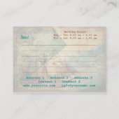 Antiek kaart - Business-, Profile Card Visitekaartje (Achterkant)