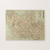  Antiek Kaart Ierland Noord-Ierland Legpuzzel (Horizontaal)