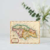 Antiek kaart Jamaica 1758 (Staand voorkant)