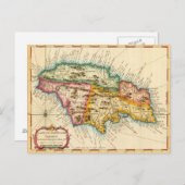 Antiek kaart Jamaica 1758 (Voorkant / Achterkant)