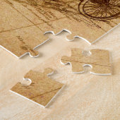 Antiek kaart legpuzzel (Zijkant)