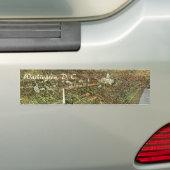Antiek kaart met een panoramisch Uitzicht van Wash Bumpersticker (Op auto)